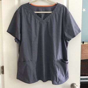 Scrubstar Gray Top 3XL Plus